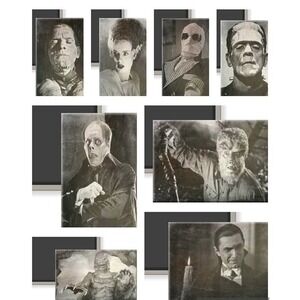 Set‎ of 8 Universal Movie Monster Images 2 x 3 Fridge Refrigerator Magnets
